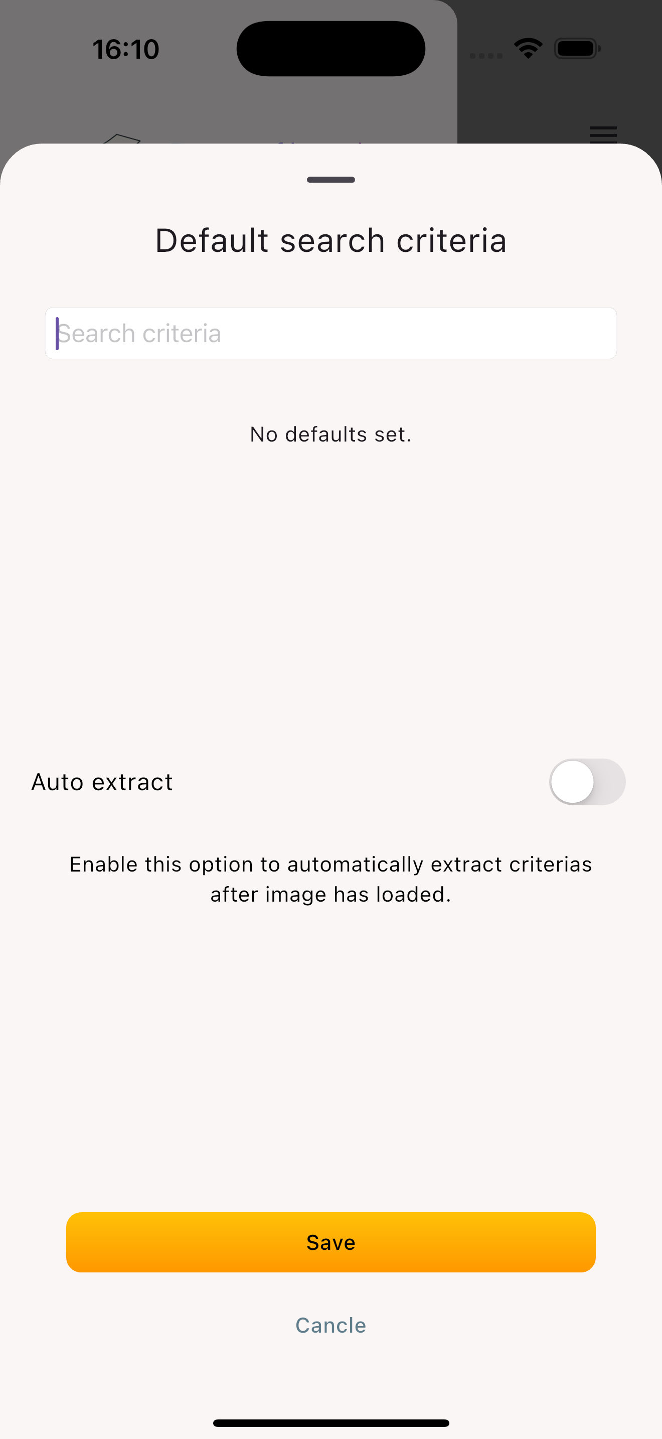Configure Default Screen of Paperflood app
